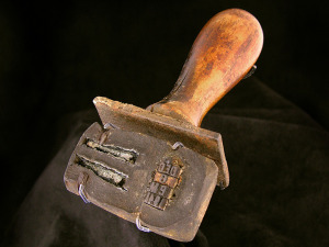 A handstamp from the U.S.S. Oklahoma dated December 6, 1941 PM. Photo courtesy of the National Postal Museum.