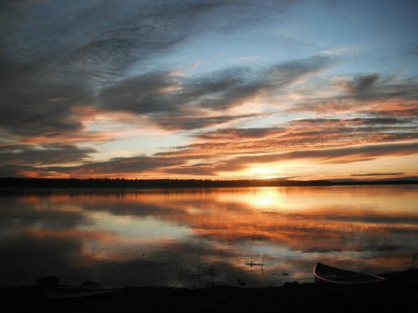 The Mackenzie River near Fort Simpson, Northern Territories, Canada The Mackenzie River near Fort Simpson, Northern Territories, Canada