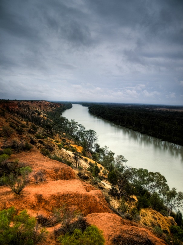 The Murray River seen from a tower in Renmark, Australia The Murray River seen from a tower in Renmark, Australia