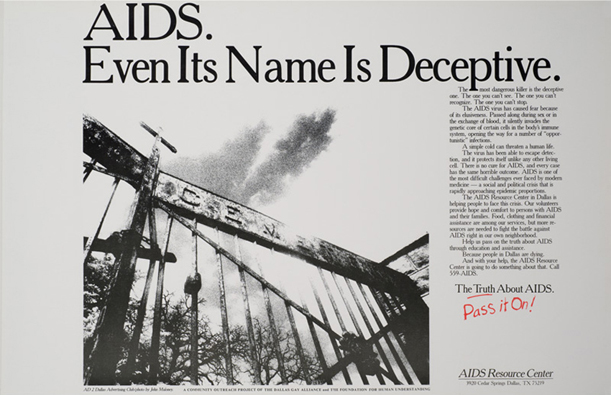 aids fear mongering cross