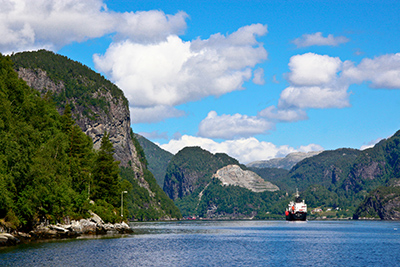 The fjords of Bergen, Norway